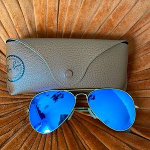 Ray Ban Aviators - Blue Lens